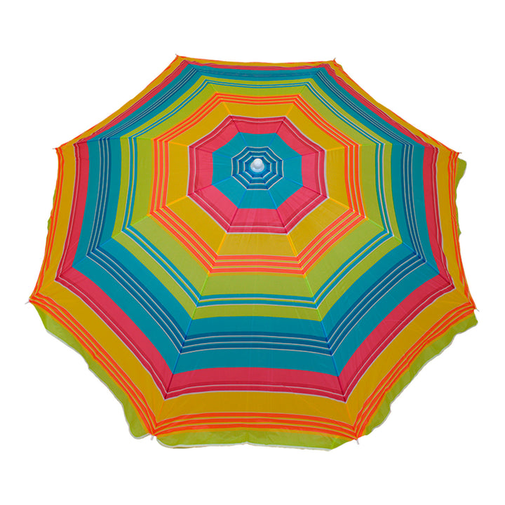 Umbrelă de grădină Master Grill&Party, diametru 180 cm, dungi colorate, JKB02