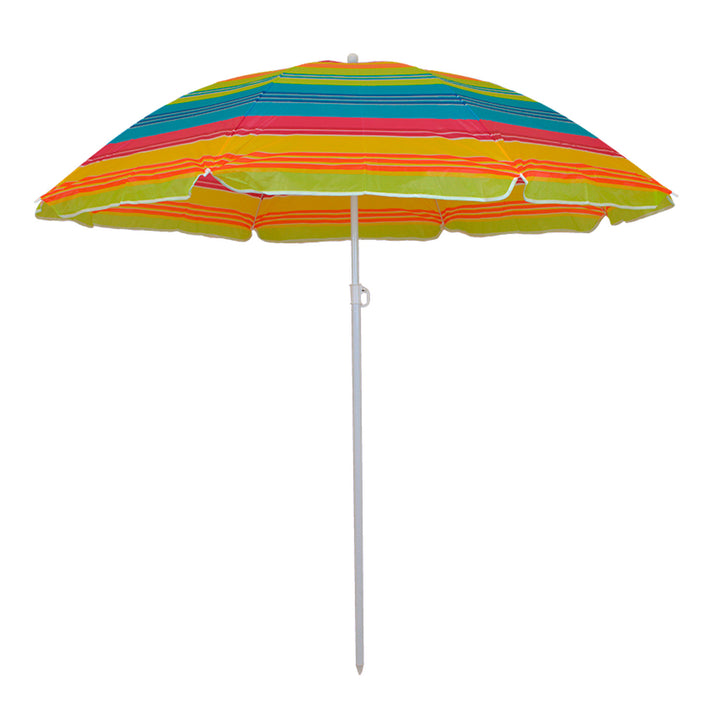 Umbrelă de grădină Master Grill&Party, diametru 180 cm, dungi colorate, JKB02