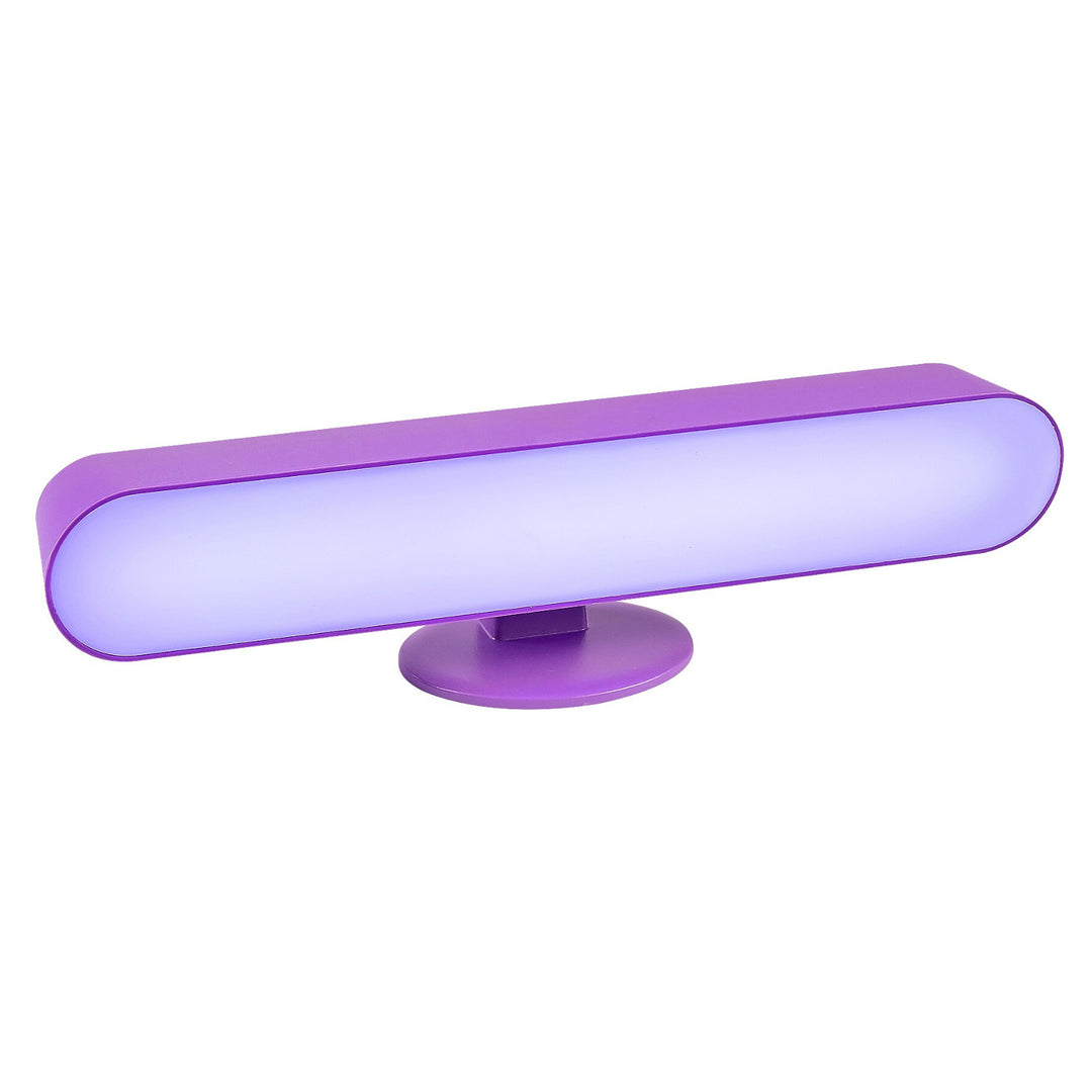 Lampă de masă, decorativă, LED 3W, USB, violet reglabila