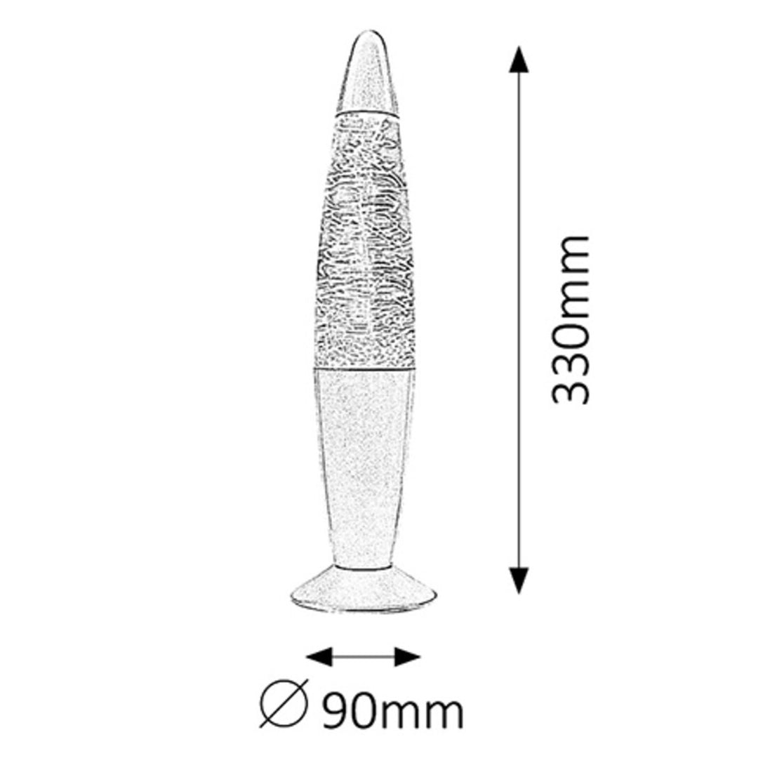 Veioza decorativa Rabalux Millie Tornado, IP20 DC 5V 0.9W, argintiu