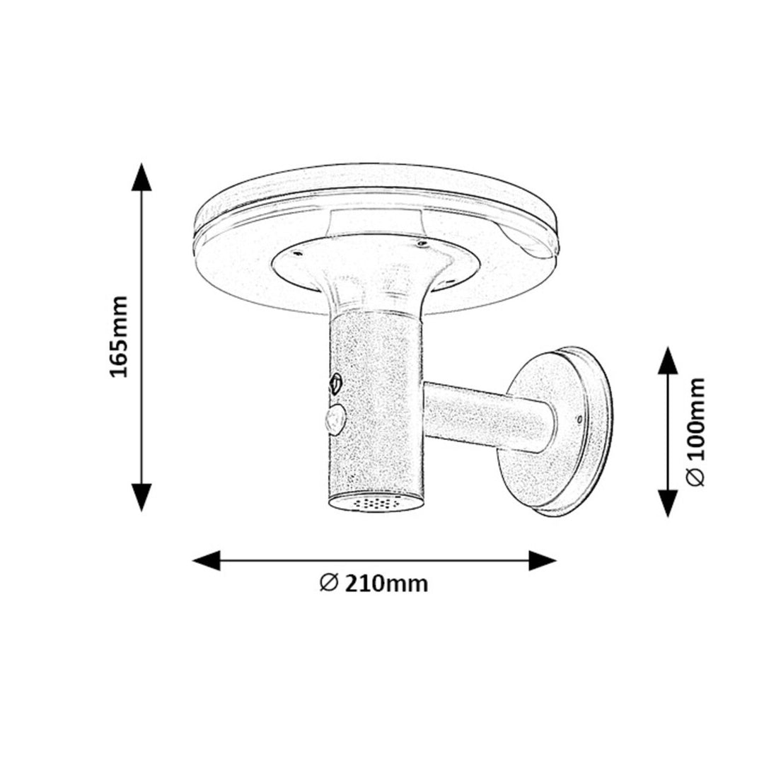 Rabalux, lampă de perete, pentru exterior, IP44, 10W, Alaska