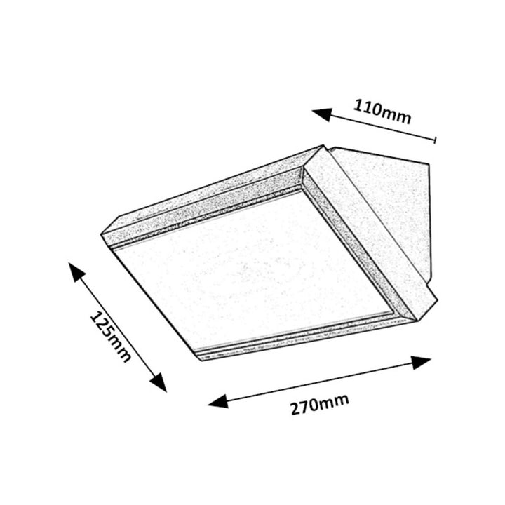 Lampă de perete, pentru exterior, LED 12W, 1000 lm, Rapla