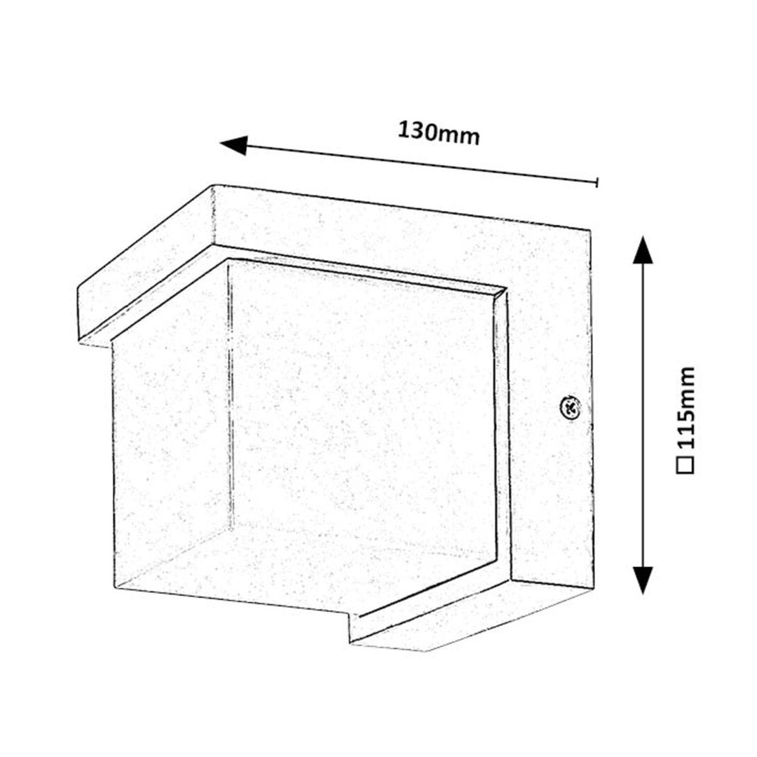 Lampă Rabalux, pentru exterior, montată pe perete, LED 10W, IP54, alb, Andelle