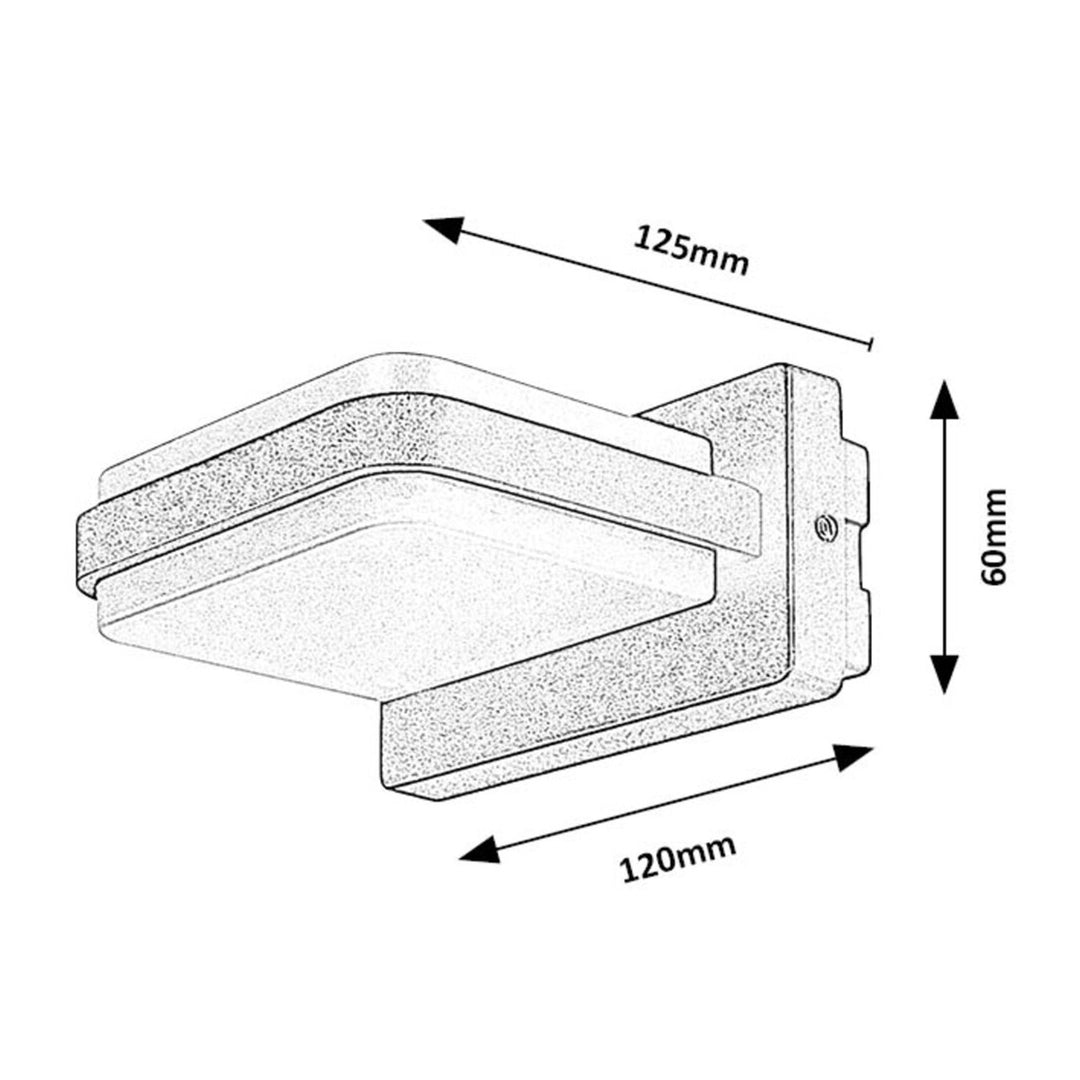 Lampă Rabalux, pentru exterior, montată pe perete, IP44, LED, 12W, Gendt