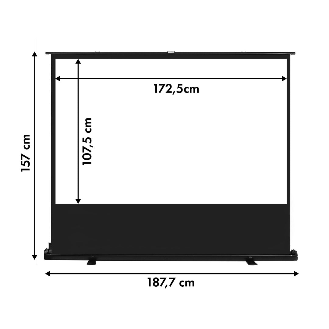 Ecran de proiecție portabil Maclean, compact, podea, 100", 4:3, MC-211