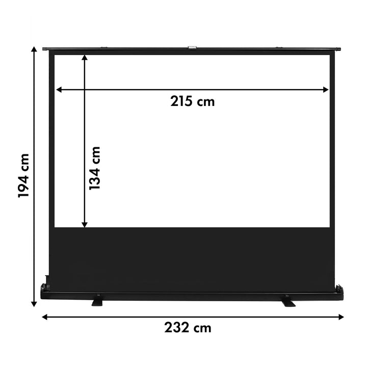 Ecran de proiecție portabil Maclean, compact, podea, 100", 16:10, MC-213