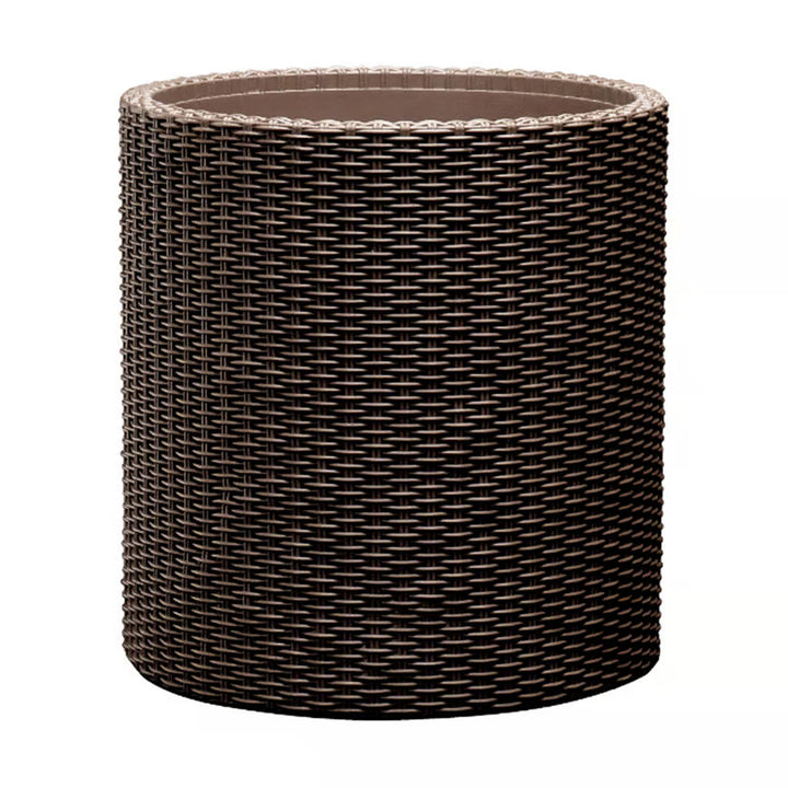 Ghiveci Keter, rotund, diametru 36 cm, bronz, pentru flori