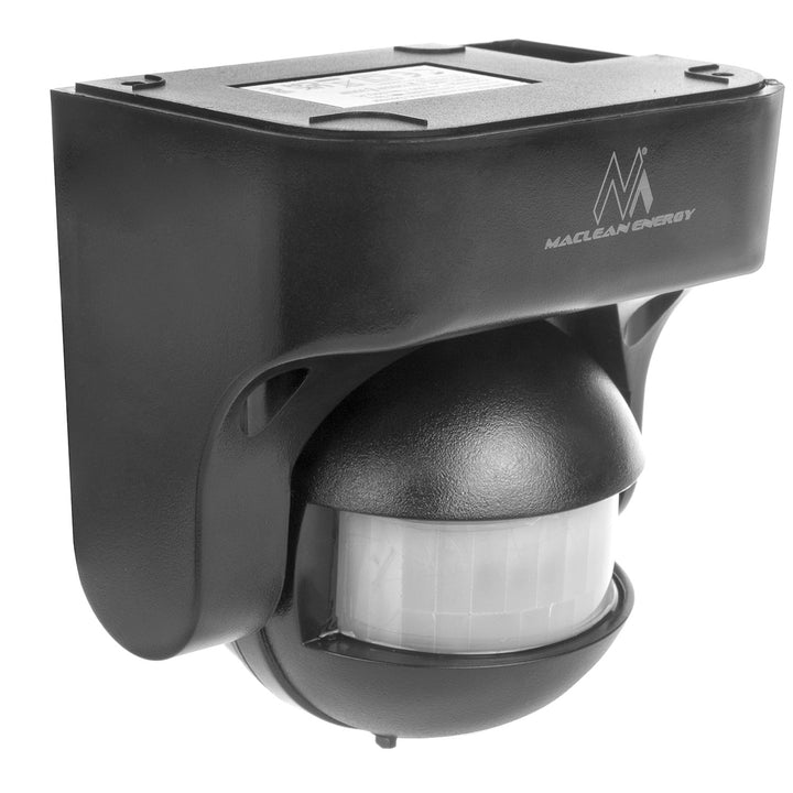 Senzor de miscare PIR cu infrarosu, Maclean MCE358 GR, IP44, 12 m, 1200W, antracit