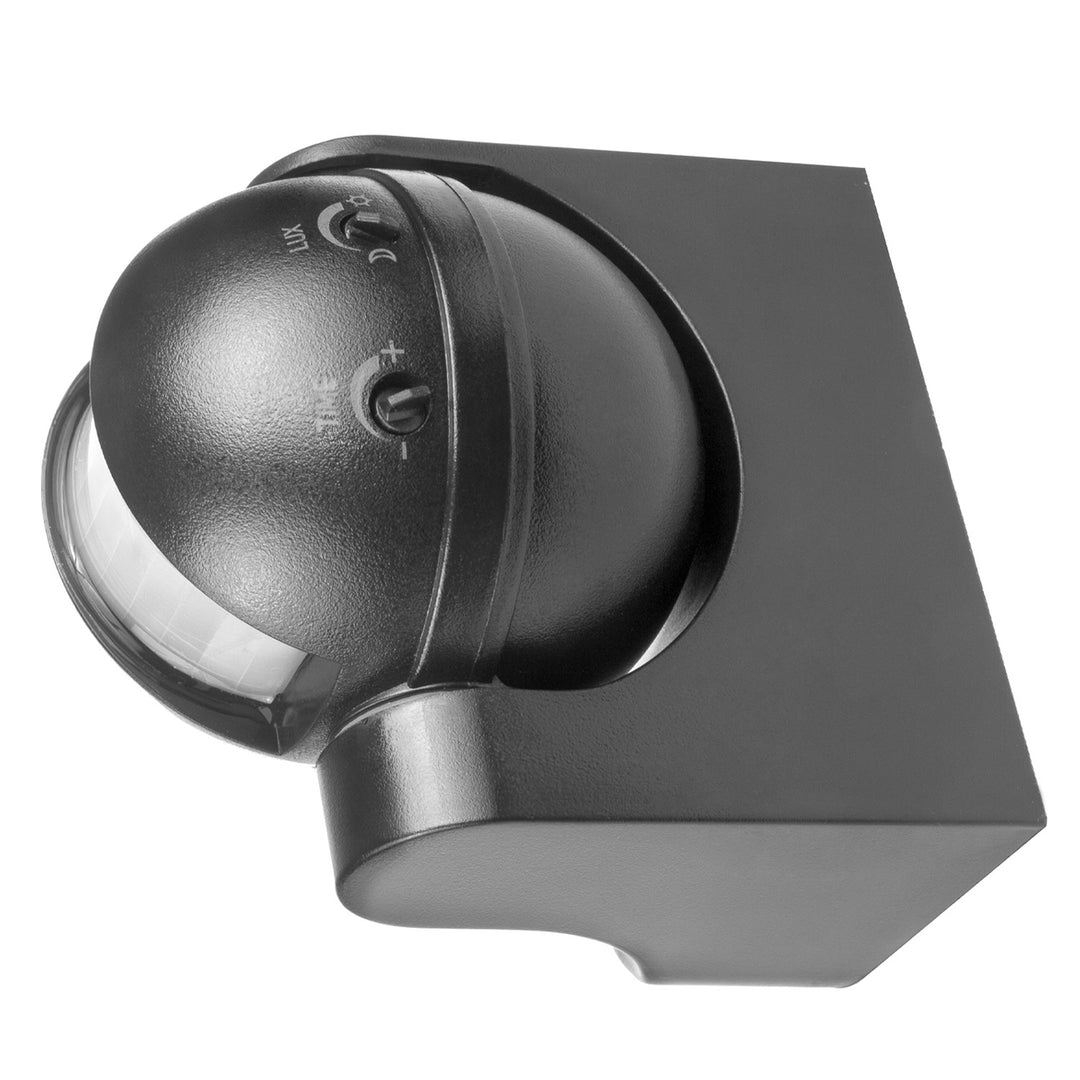 Senzor de miscare PIR cu infrarosu, Maclean MCE358 GR, IP44, 12 m, 1200W, antracit