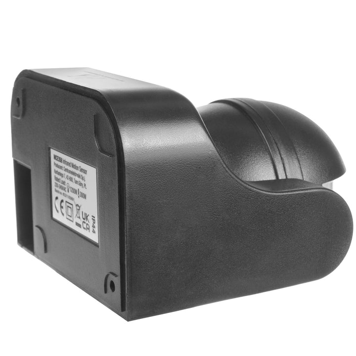 Senzor de miscare PIR cu infrarosu, Maclean MCE358 GR, IP44, 12 m, 1200W, antracit