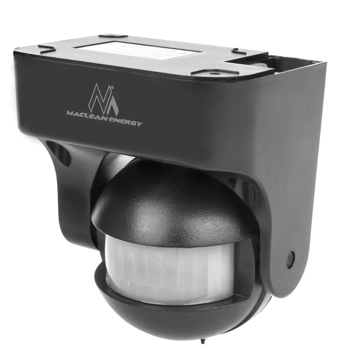 Senzor de miscare PIR cu infrarosu, Maclean MCE358 GR, IP44, 12 m, 1200W, antracit