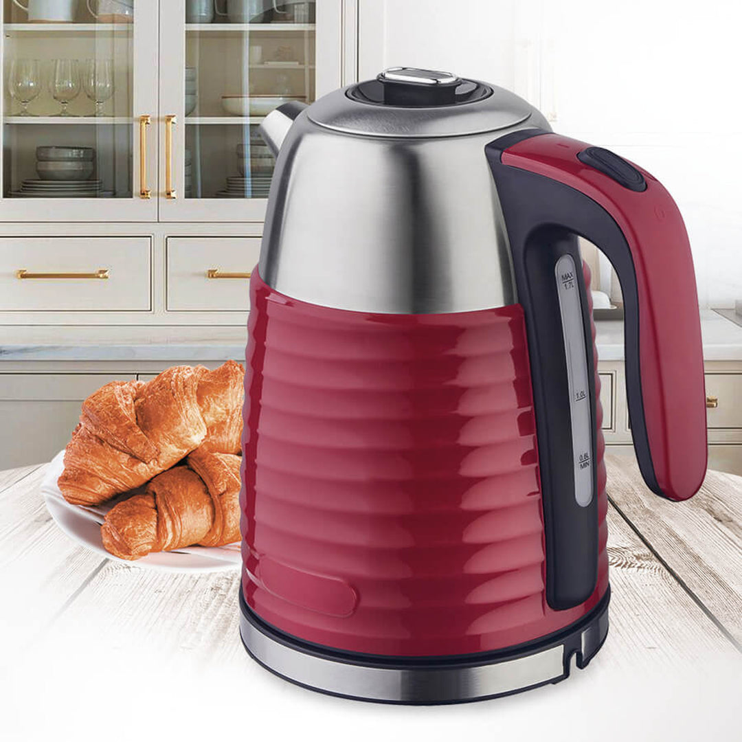 Fierbător electric de apă de 1,7 l Maestro MR-051-RED, culoare roșie - priză britanică