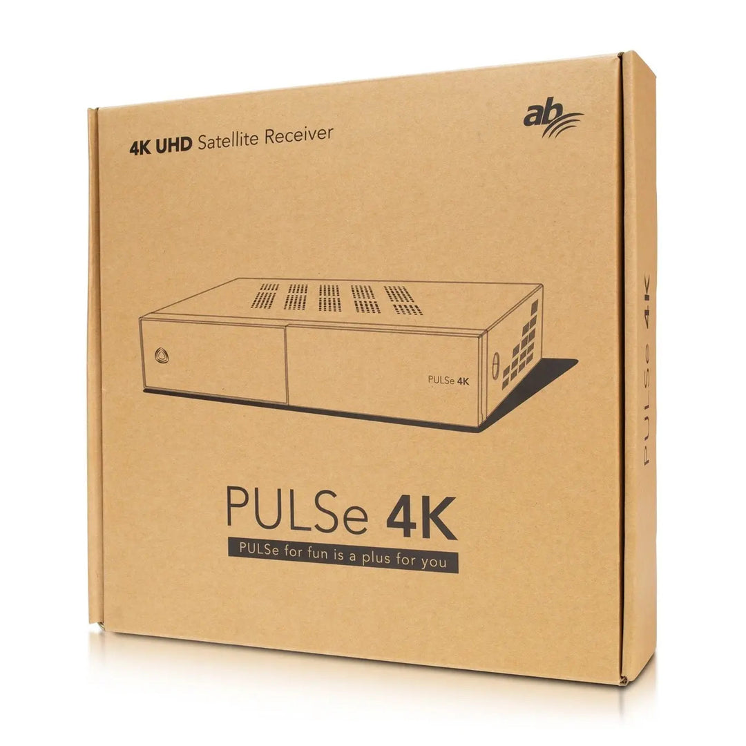 Tuner satelit cu telecomanda, AB Pulse 4K, Rev II, 2XS2X, negru