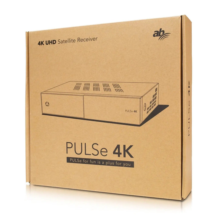 Tuner satelit cu telecomanda, AB Pulse 4K, Rev II, 2XS2X, negru