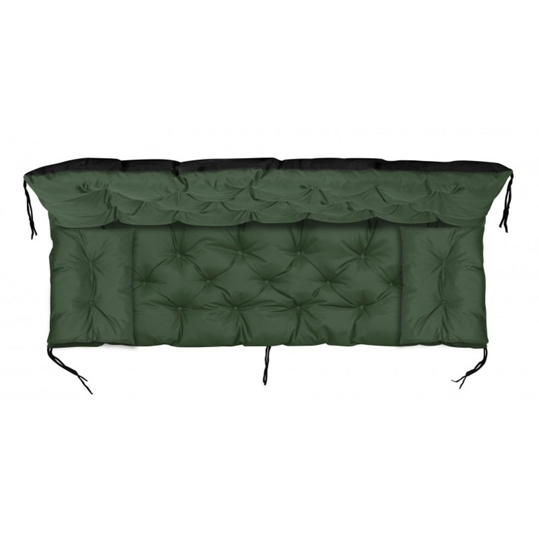Set de grădină verde 100x60x50cm + 2 perne 42 x 42 cm