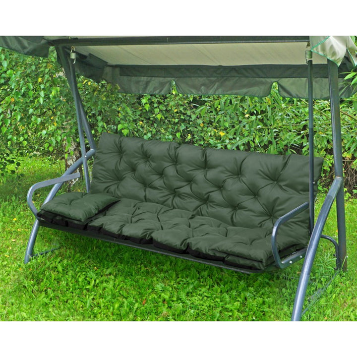 Set de grădină verde 100x60x50cm + 2 perne 42 x 42 cm