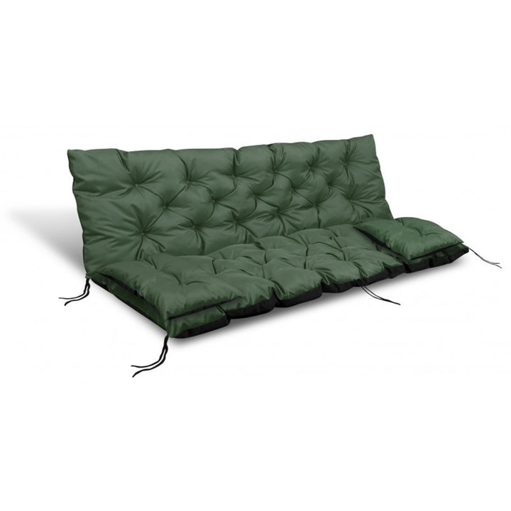 Set de grădină verde 100x60x50cm + 2 perne 42 x 42 cm