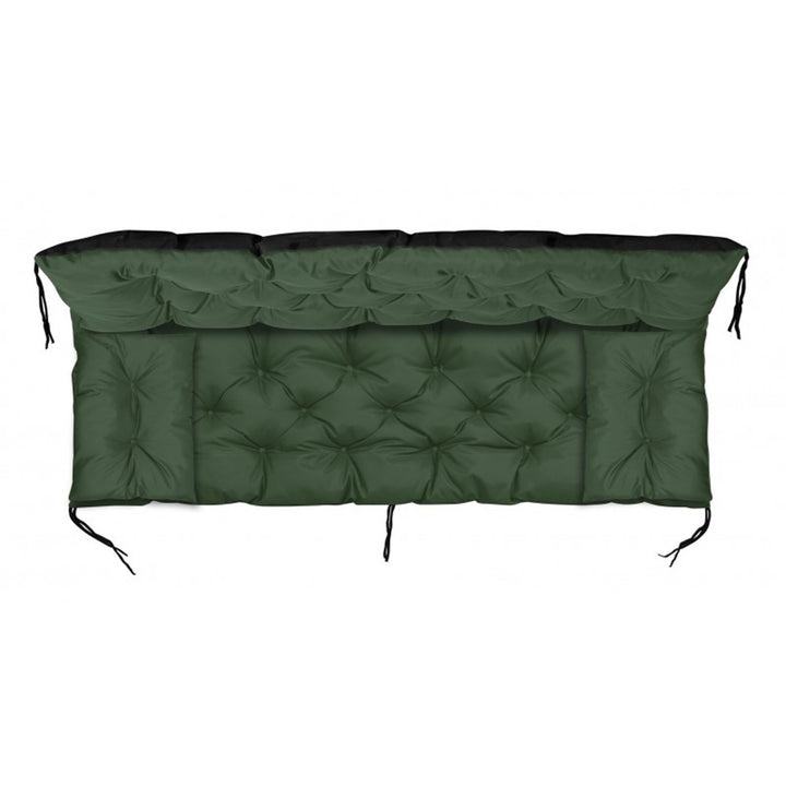 Set de grădină verde 180x60x50cm + 2 perne 42 x 42 cm