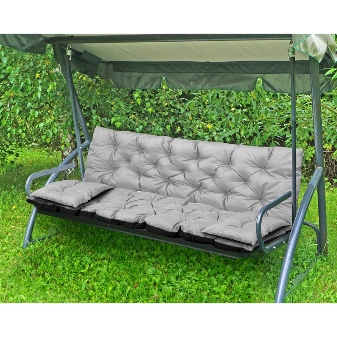 Perna de grădină gri deschis, perna  150x60x50cm + 2 perne 42 x 42 cm
