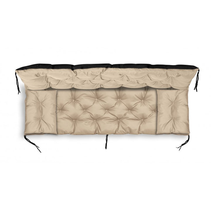 Set de grădină bej 180x60x50cm + 2 perne 42 x 42 cm