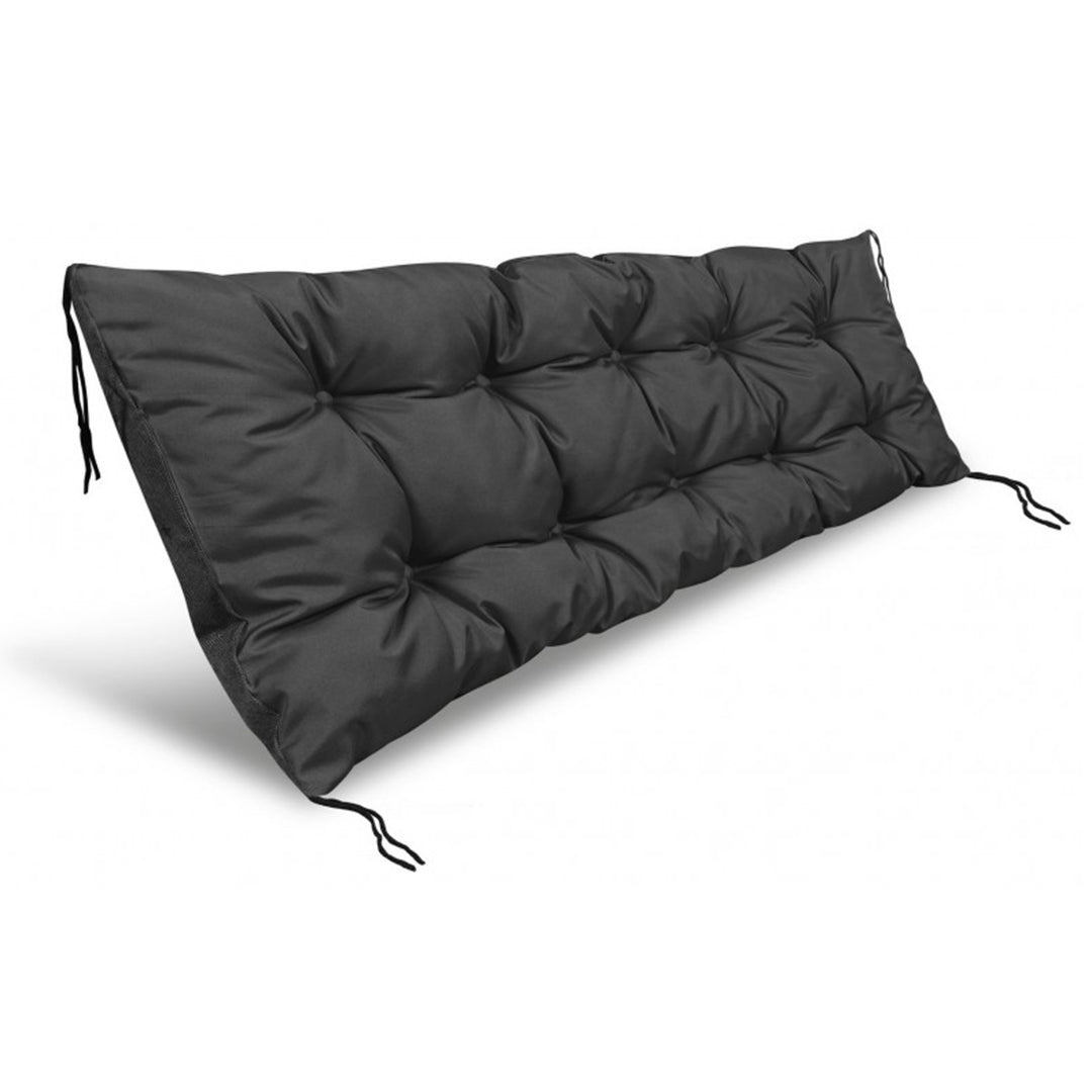 Pernă pentru bancă de grădină negru 120x40 cm, poliester