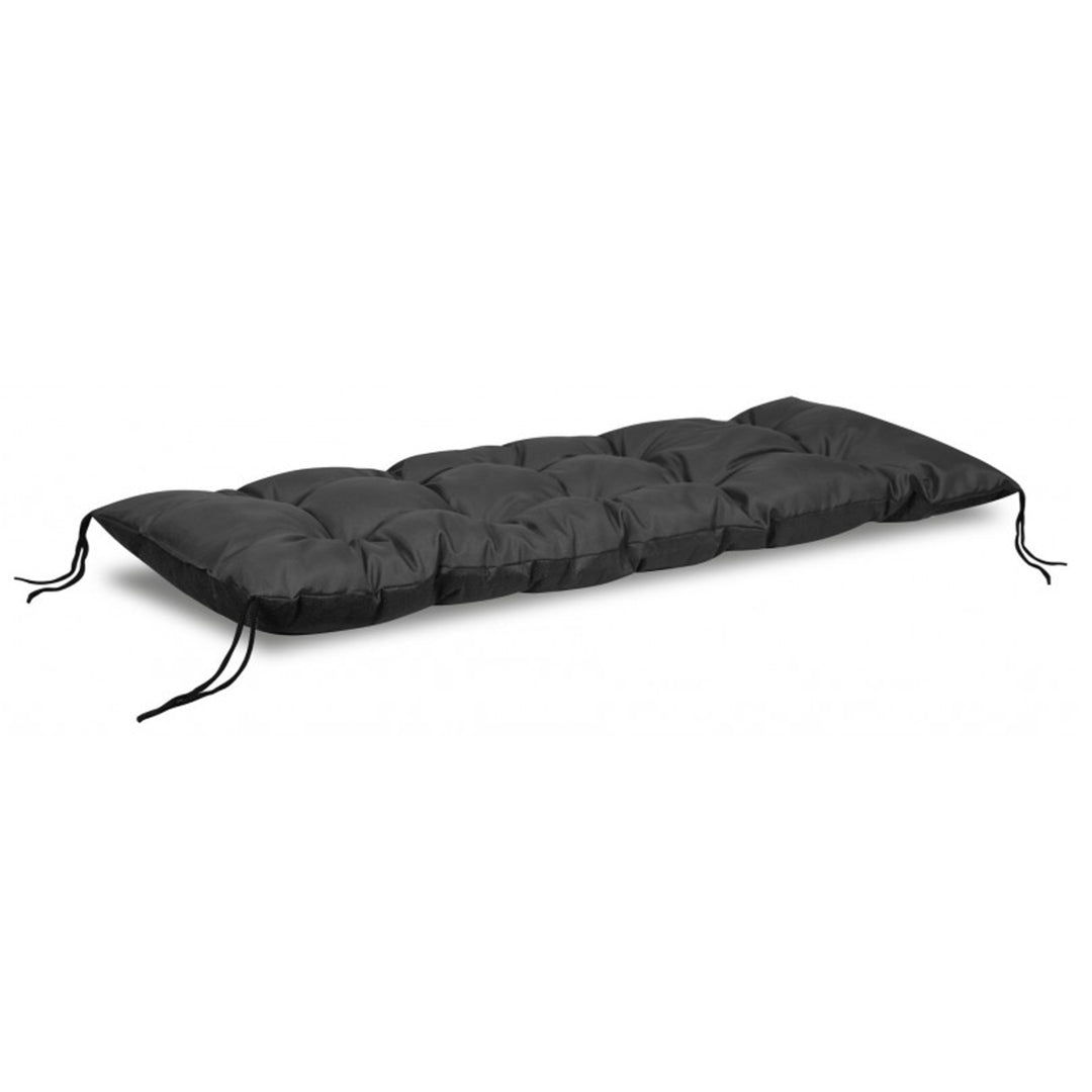 Pernă pentru bancă de grădină negru 120x40 cm, poliester