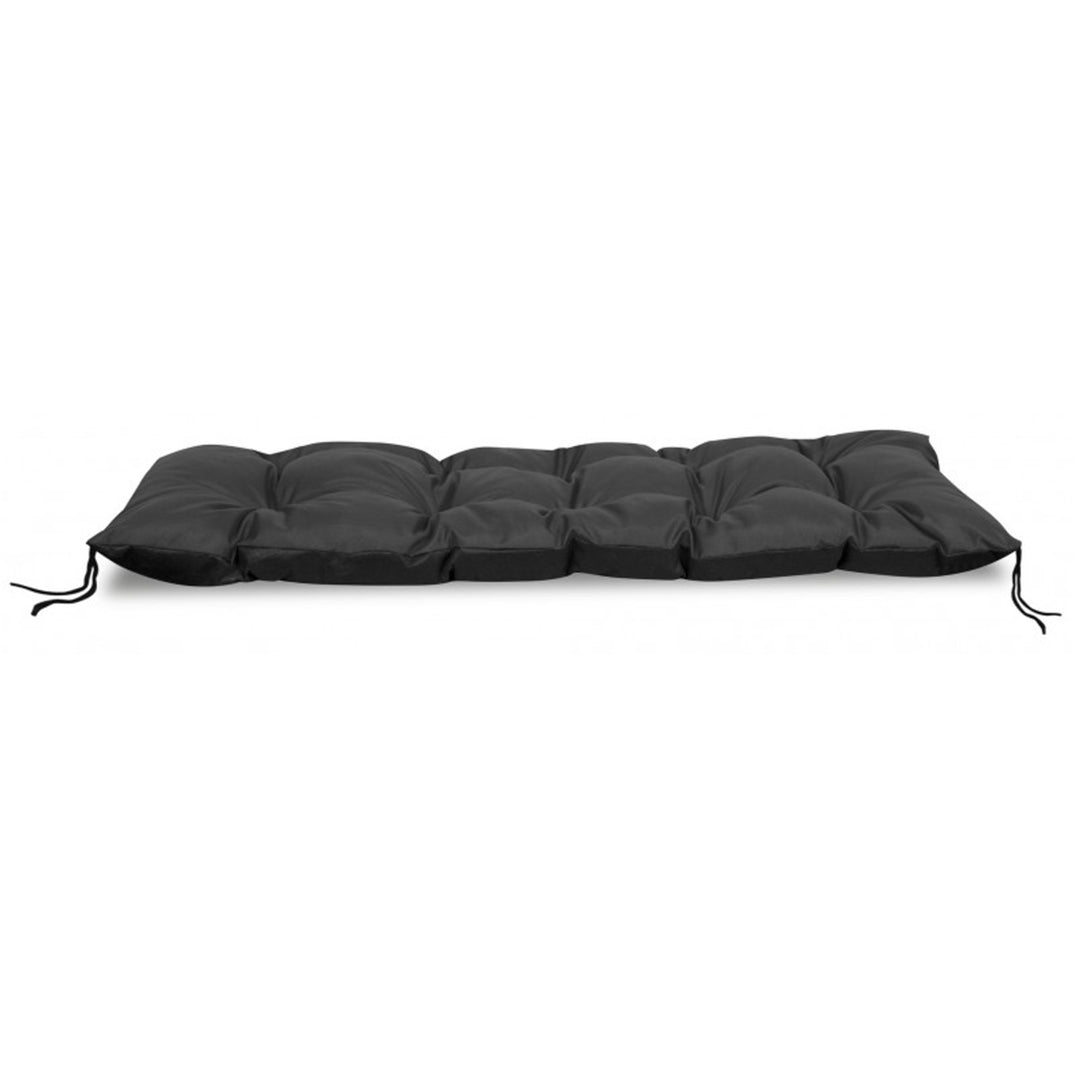 Pernă pentru bancă de grădină negru 120x40 cm, poliester