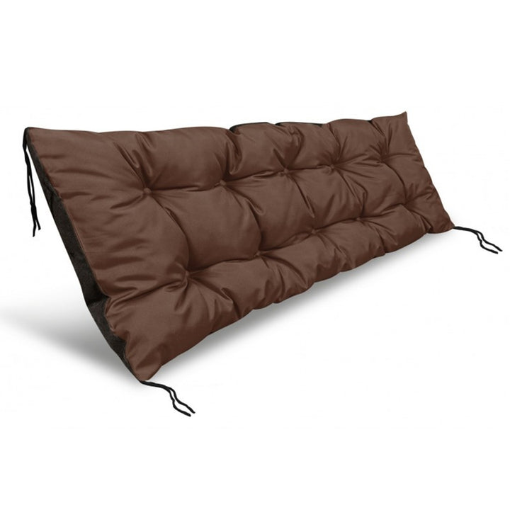 Pernă pentru bancă de grădină maro 120x40 cm poliester