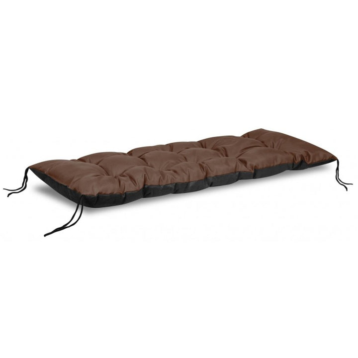 Pernă pentru bancă de grădină maro 120x40 cm poliester