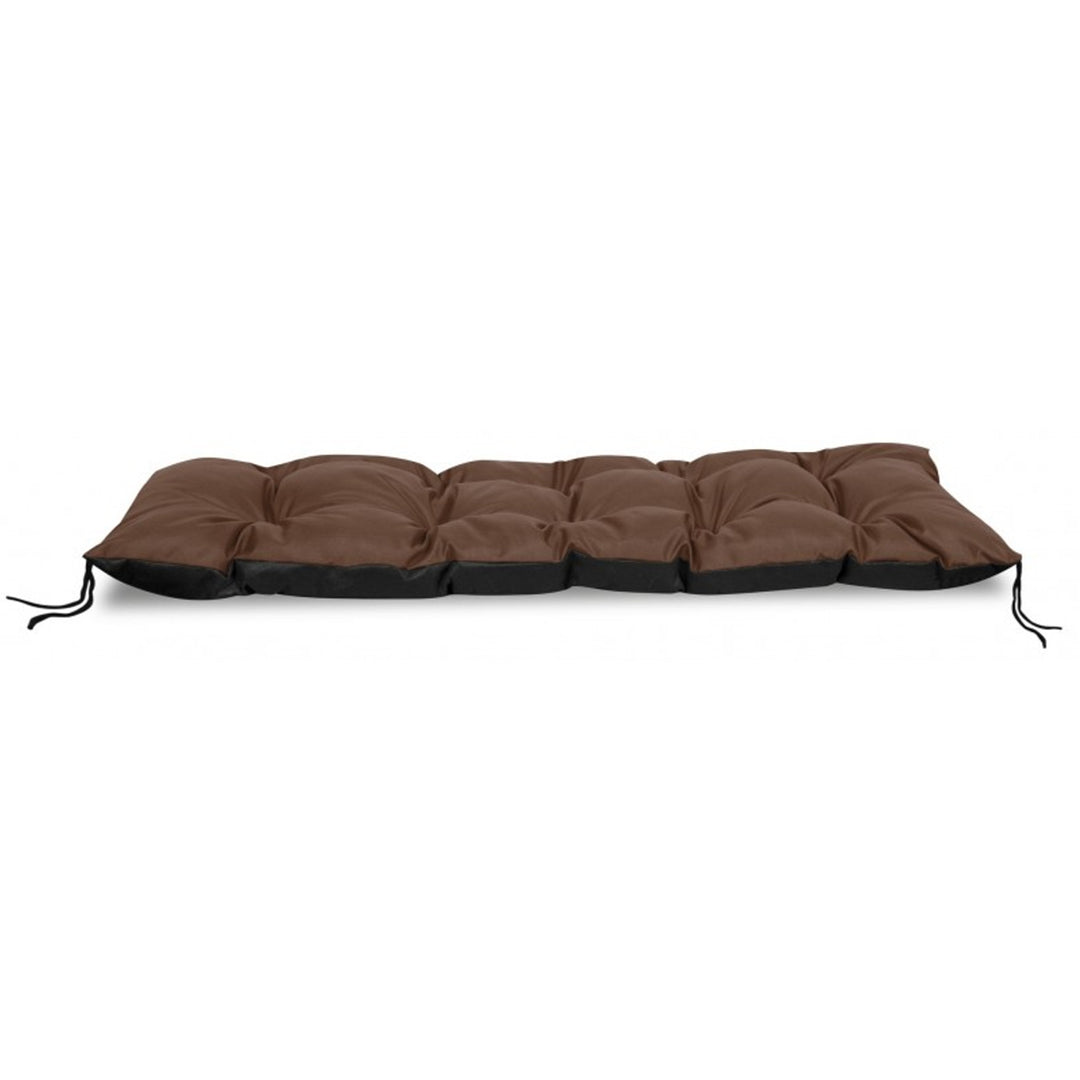 Pernă pentru bancă de grădină maro 120x40 cm poliester