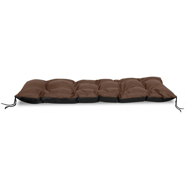 Pernă pentru bancă de grădină maro 120x40 cm poliester