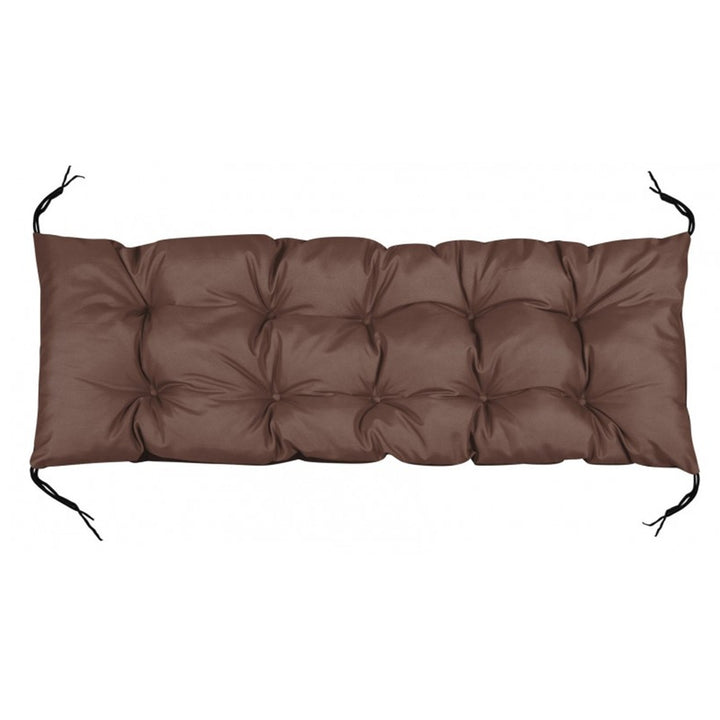 Pernă pentru bancă de grădină maro 120x40 cm poliester