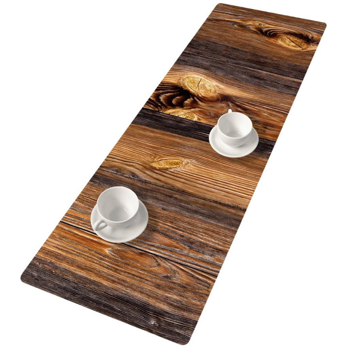 Suport de masă Bertoni, pâslă, 115x40cm, model imprimat Wood