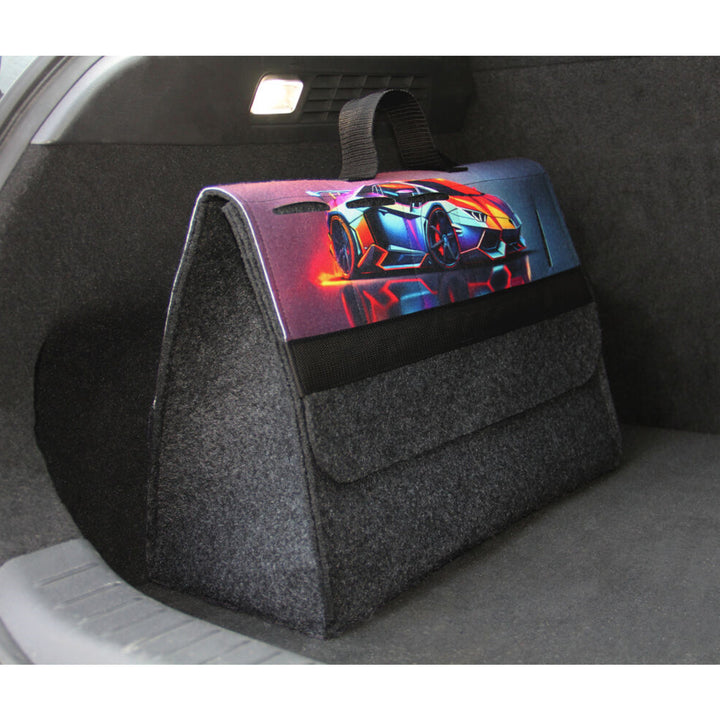 Geantă Arco Design, organizator pentru portbagaj auto, 46x20cm, B-LUX Racing