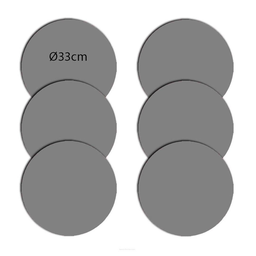 Set 6 suporturi pentru farfurie Bertoni Look, 33 cm, gri