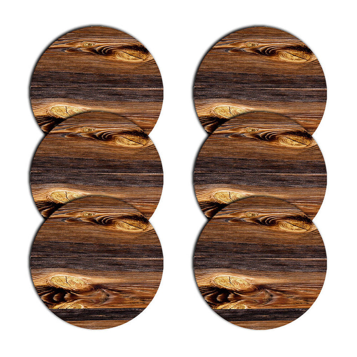 Set covorașe Bertoni, 6 piese, rotund, 33 cm, lemn