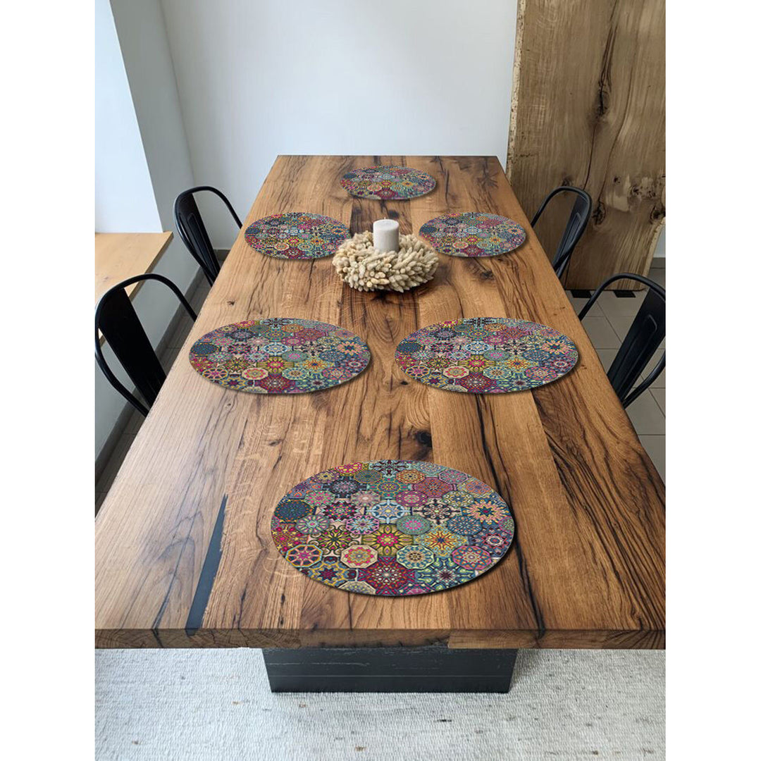 Set covorașe Bertoni, 6 piese, rotunde, 33 cm, Valencia