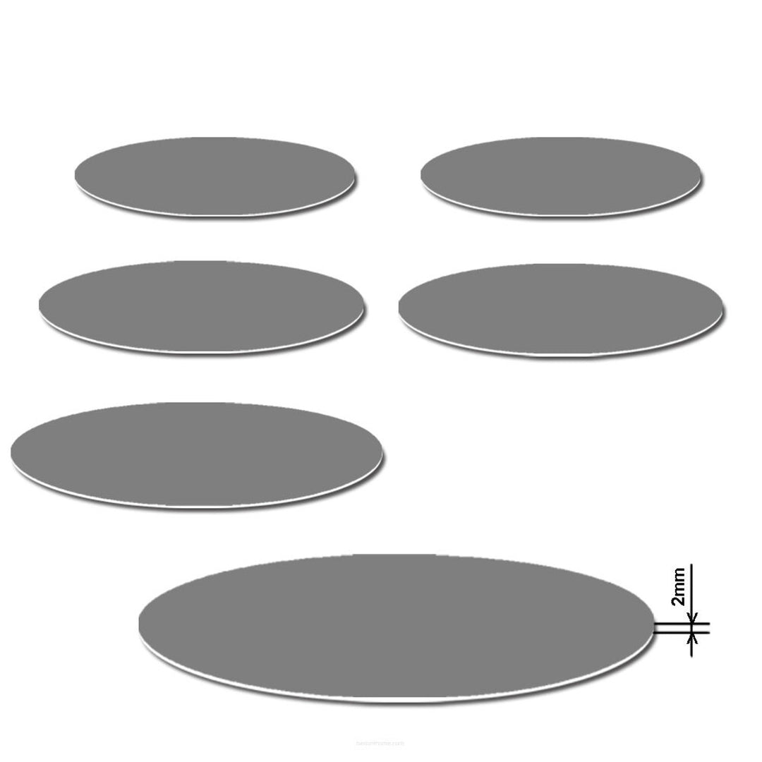 Servetele de masa, 6 piese, rotund, 33 cm, Midnight