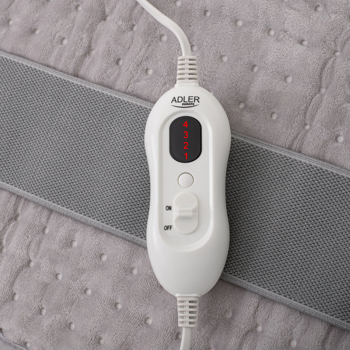 Curea de încălzire lombară Adler, 4 setări de temperatură, putere 100W, telecomandă LCD, AD 7437