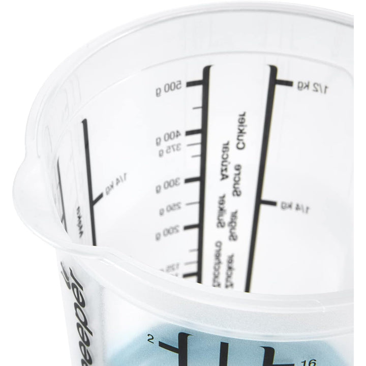 Ulcior de măsurare Keeeper, antiderapant, cu mâner, 0,5l, albastru nordic, Masimmo