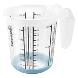 Ulcior de măsurare Keeeper, antiderapant, cu mâner, 0,5l, albastru nordic, Masimmo