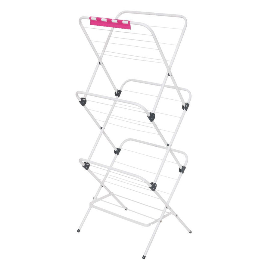 VELKEA uscător de rufe vertical, fabricat din oțel, închidere pliabilă, V200