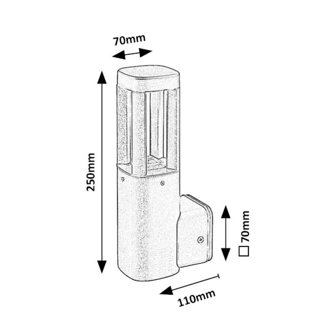 Lampă Rabalux, lampă de perete, pentru exterior, LED 7W, IP54, Kalisz