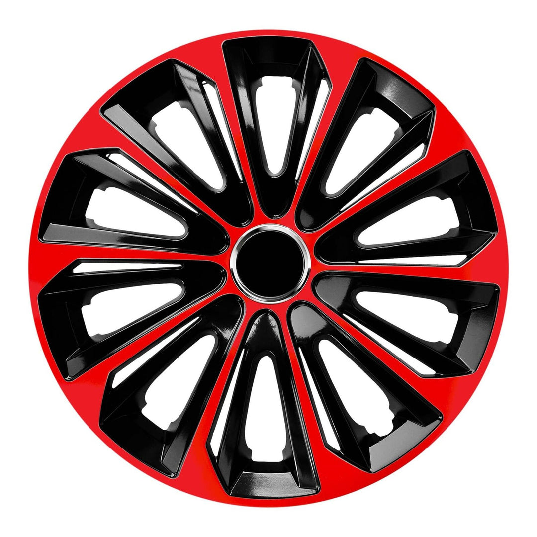Capac jante Extra Strong 15'', 1 buc, universal, negru-rosu