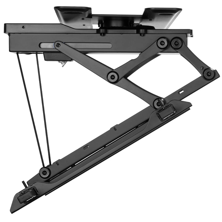 Maclean suport electric de tavan pentru TV, suport TUYA, max VESA 600x400, 90 grade,  pivotant, 32"-75", 35kg, MC-490