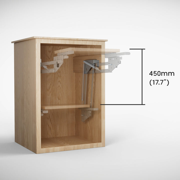 Suport extensie bucătărie până la 20 kg cu arcuri, raft extensibil încorporat pentru bucătărie 5-20kg. 820x168x106mm MC-497