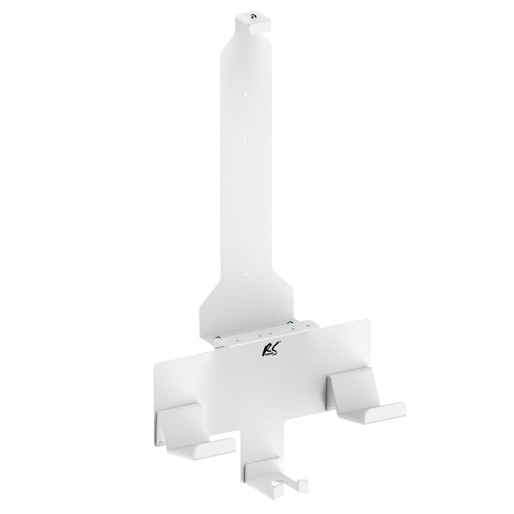 Suport de perete alb pentru consola Playstation 5 cu suport pentru pad, 10kg max, NanoRS RS181