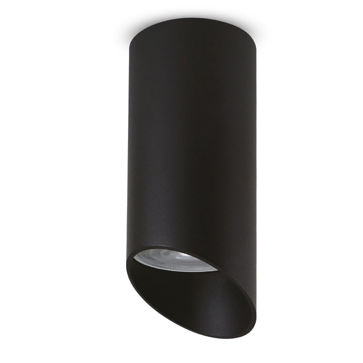 Maclean corp de iluminat de suprafață/tub, spot, rotund, aluminiu, GU10, 55x130mm, negru, MCE360 B