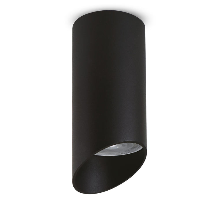 Maclean corp de iluminat de suprafață/tub, spot, rotund, aluminiu, GU10, 55x130mm, negru, MCE360 B