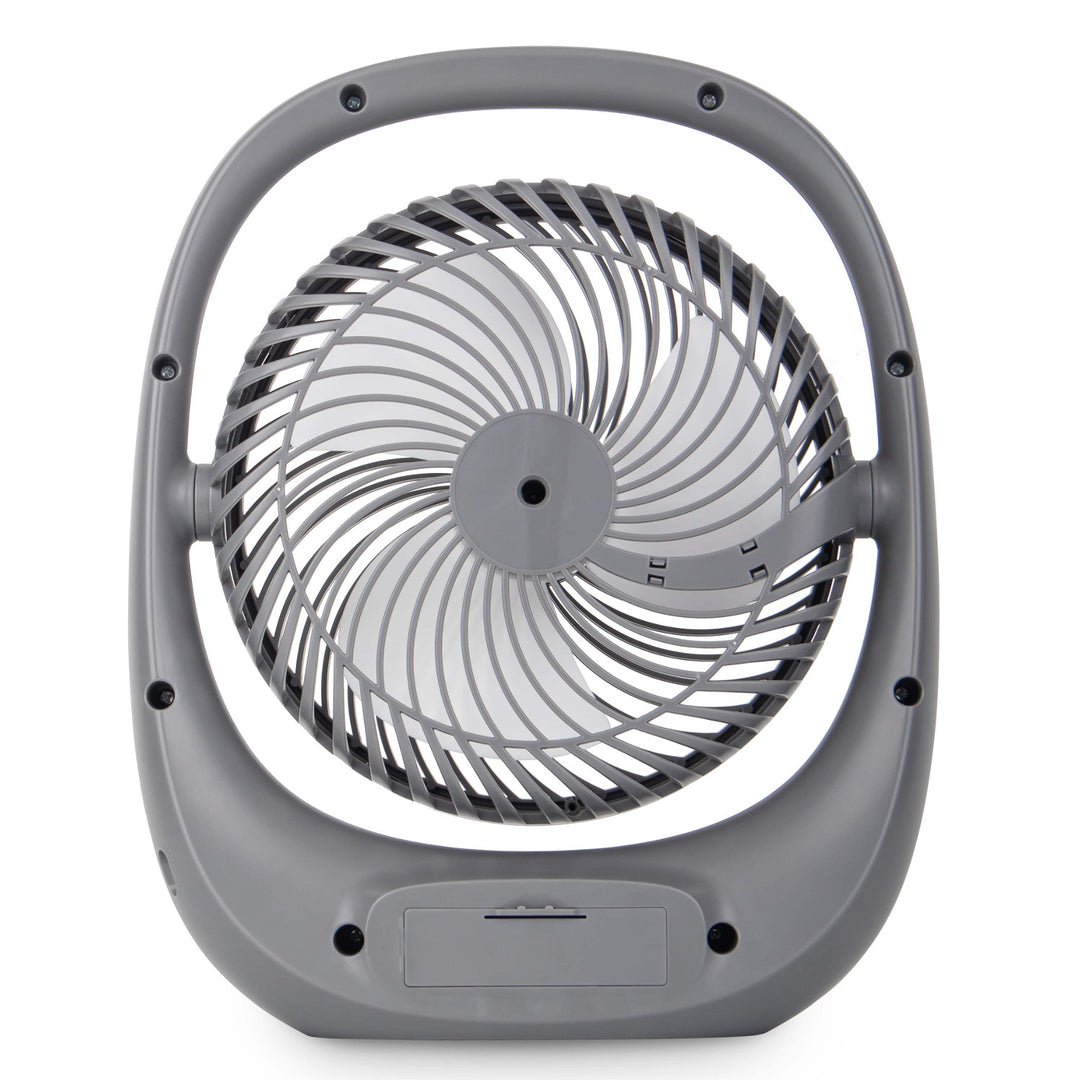 Ventilator Blaupunkt, portabil, reîncărcabil 1800 mAh, USB, 3 viteze, gri, APF301